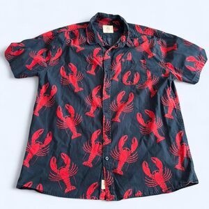 Artistry in Motion Lobster-Print Cotton Shirt - XL